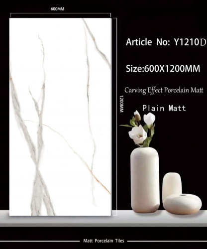 TIME | Tiles | 24 X 48 | Y1210D | Floor Tile | Matt | White | AAA Quality