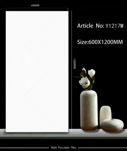 TIME | Tiles | 24 X 48 | Y1217M | Floor Tile | Matt | White | AAA Quality