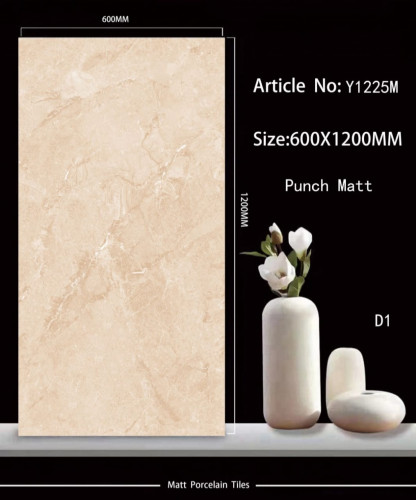 TIME | Tiles | 24 X 48 | Y1225M | Floor Tile | Matt | Ivory | AAA Quality