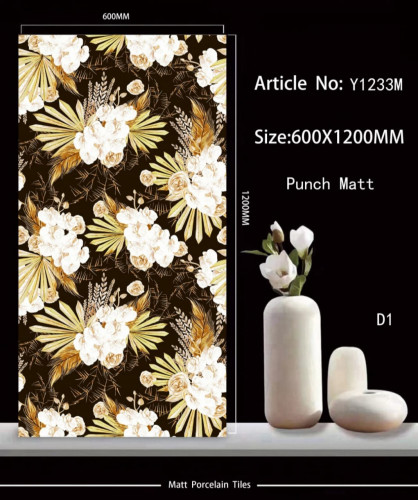 TIME | Tiles | 24 X 48 | Y1233M | Floor Tile | Matt | Ivory | AAA Quality