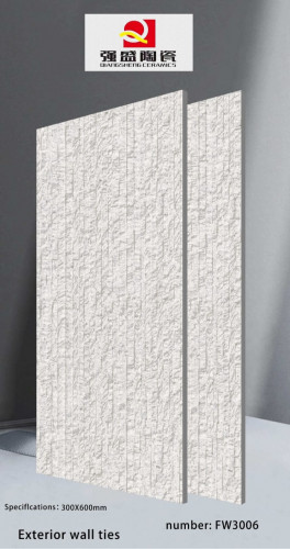 QIANG SHENG | Tiles | 12 X 24 | FW3006 | Wall Tile | Matt | White | Prime