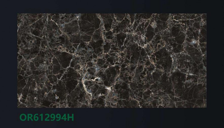 OREAL  | Tiles | 600 X 1200 | 15800 | Floor Tile | Semi Matt | Golden Black | Prime