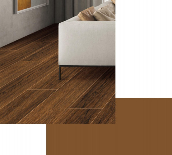 OREAL | Tiles | 8 X 48 | OR2012001 | Floor Tile | Matt | Wood Cofee Brown | Prime