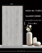 Time | Tiles | 24 X 48 | Y-1205-D | Floor Tile | Matt | Wood Grey | AAA Quality