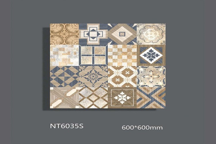 NATURE | Tiles | 24 X 24 | NT6035S | Floor Tile | Polished | Multicolour | AAA Quality