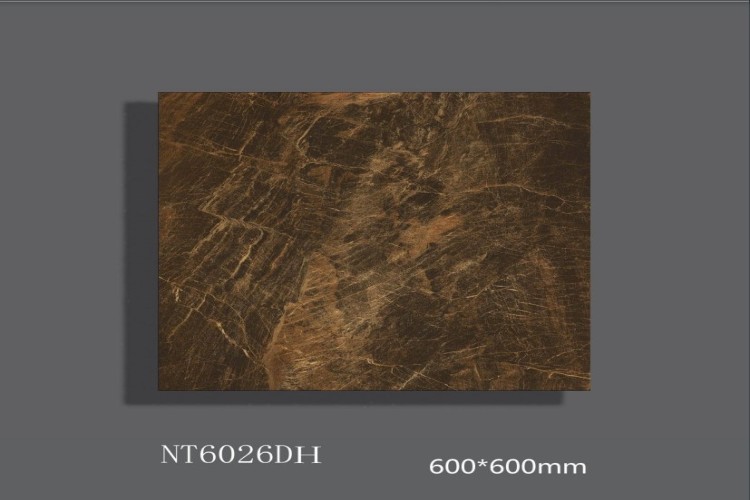 NATURE | Tiles | 24 X 24 | NT6026DH | Floor Tile | Polished | Metalic Brown | AAA Quality
