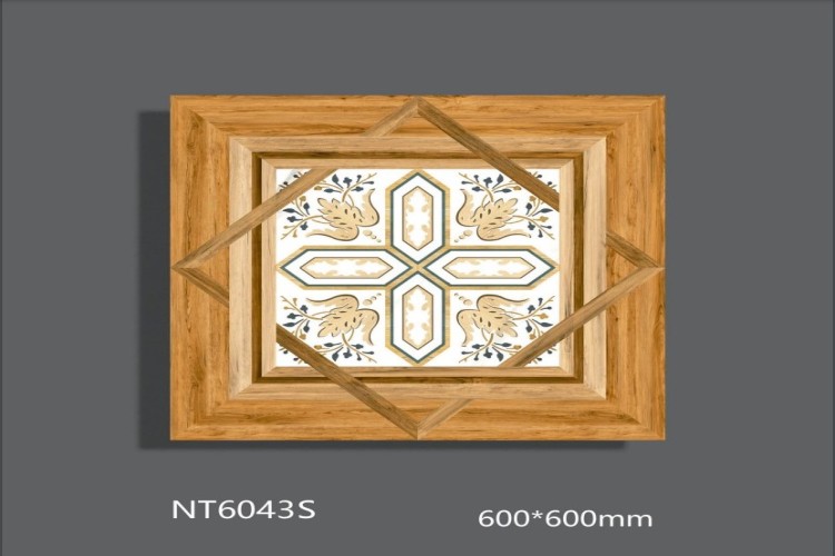 NATURE | Tiles | 24 X 24 | NT6043S | Floor Tile | Polished | Wood Brown | AAA Quality