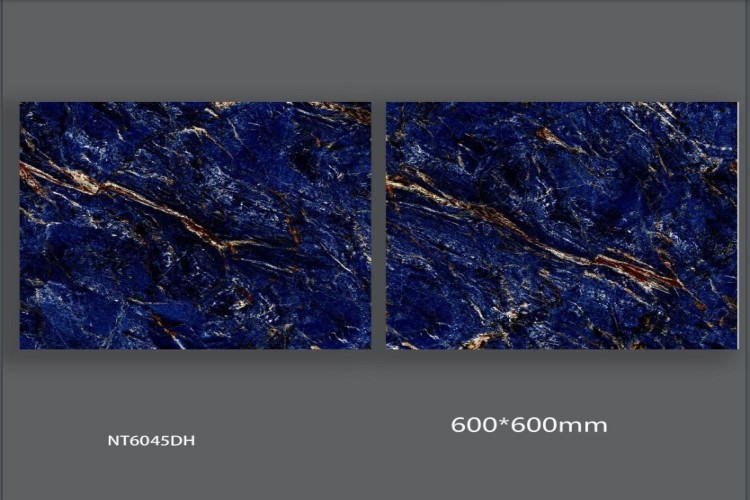 NATURE | Tiles | 24 X 24 | NT6044HD | Floor Tile | Polished | Blue | AAA Quality