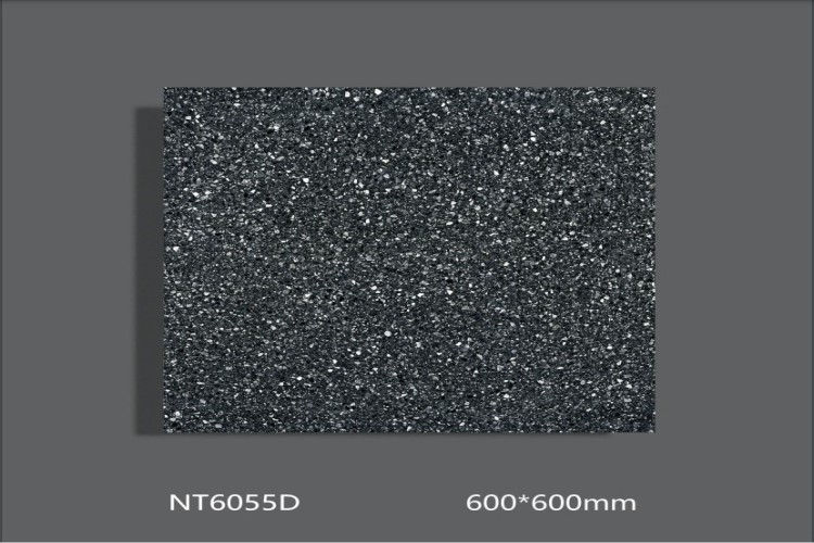 NATURE | Tiles | 24 X 24 | NT6055D | Floor Tile | Polished | Metalic Grey | AAA Quality