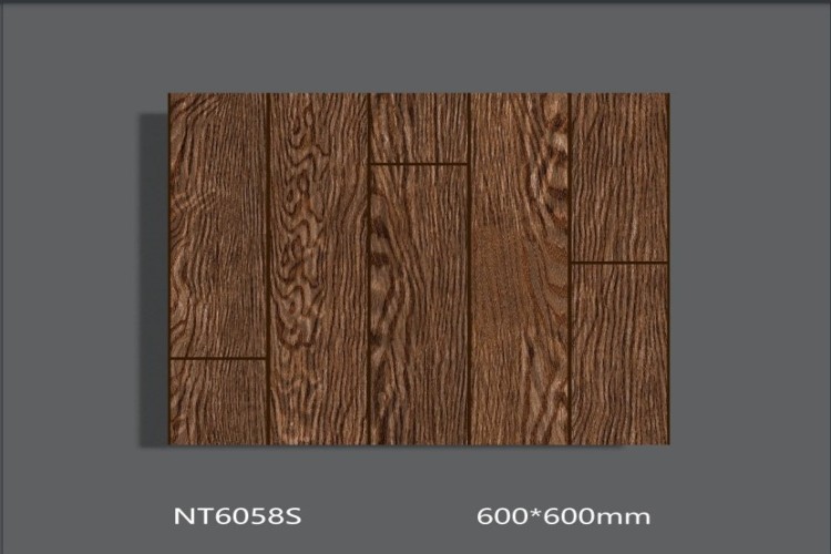 NATURE | Tiles | 24 X 24 | NT6058S | Floor Tile | Polished | Wood Brown | AAA Quality
