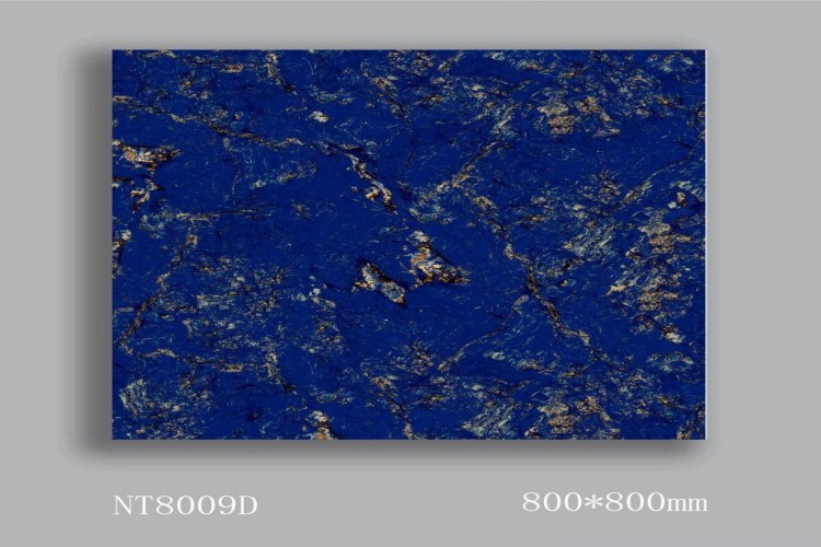 NATURE | Tiles | 32 X 32 | NT8009D | Floor Tile | Polished | Blue | AAA Quality