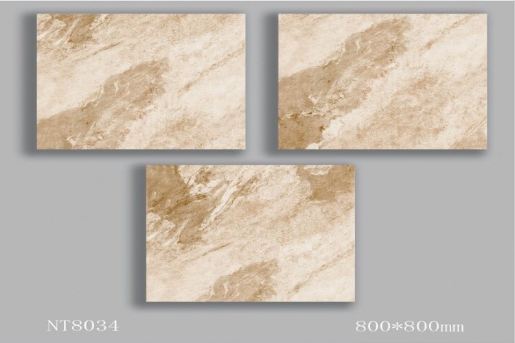 NATURE | Tiles | 32 X 32 | NT8034 | Floor Tile | Polished | Ivory Brown | AAA Quality