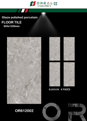 OREAL | Tiles | 24 X 48 | OR612002 | Floor Tile | Polished | Grey | Prime