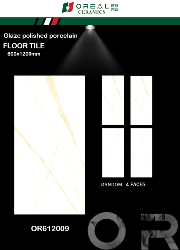 OREAL | Tiles | 24 X 48 | OR612009 | Floor Tile | Polished | White | Prime