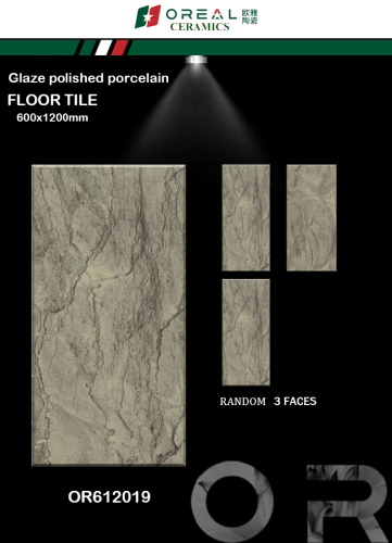 OREAL | Tiles | 24 X 48 | OR612019 | Floor Tile | Polished | Grey | Prime