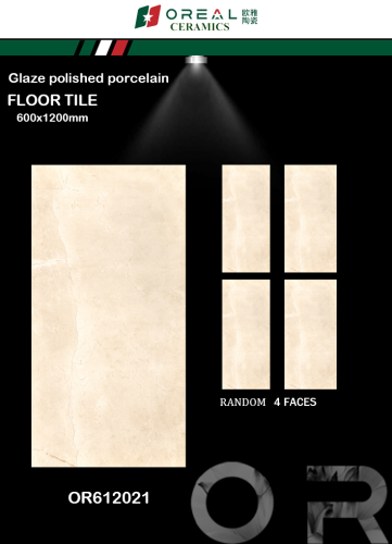 OREAL | Tiles | 24 X 48 | OR612021 | Floor Tile | Polished | Ivory | Prime