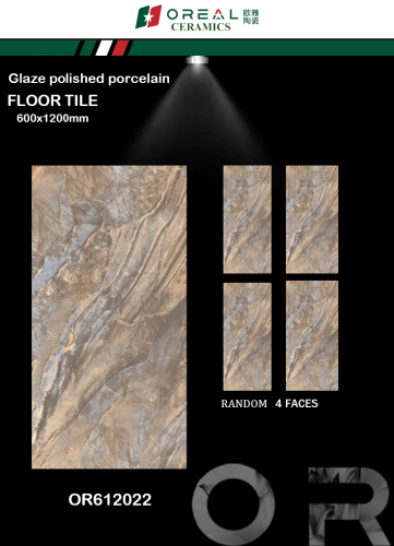 OREAL | Tiles | 24 X 48 | OR612022 | Floor Tile | Polished | Metalic Brown | Prime