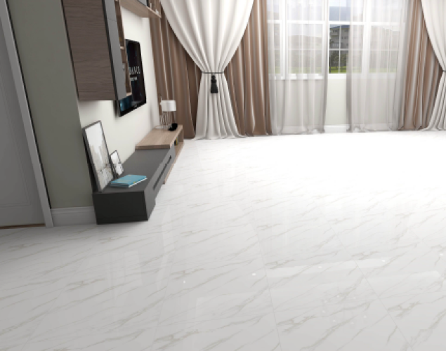 KEMPINS | Tiles | 24 X 24 | KP6003 | Floor Tile | Polished | White | Prime