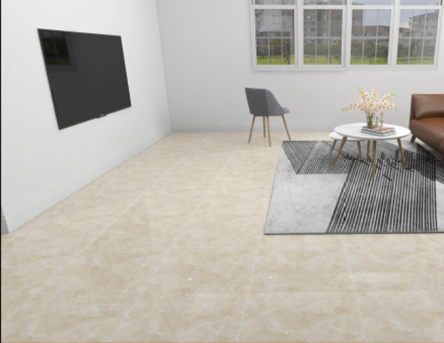 KEMPINS | Tiles | 24 X 24 | KP6016 | Floor Tile | Polished | Ivory | Prime