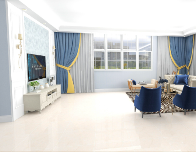 KEMPINS | Tiles | 24 X 24 | KP6018 | Floor Tile | Polished | Ivory | Prime