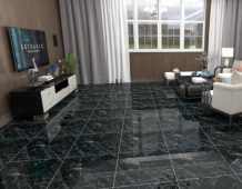 KEMPINS | Tiles | 24 X 24 | KP6023B | Floor Tile | Polished | Black  | Prime