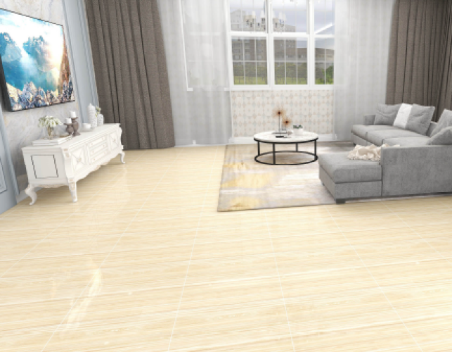 KEMPINS | Tiles | 24 X 24 | KP6027 | Floor Tile | Polished | Ivory | Prime