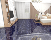 KEMPINS | Tiles | 24 X 24 | KP6028BH | Floor Tile | Polished | Black  | Prime