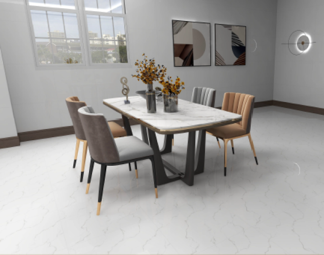 KEMPINS | Tiles | 24 X 24 | KP6030 | Floor Tile | Polished | White | Prime