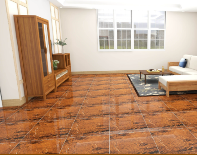 KEMPINS | Tiles | 24 X 24 | KP6041H | Floor Tile | Polished | Metalic Brown | Prime