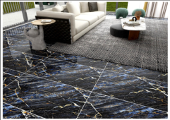 TIME | Tiles | 24 X 48 | L1-2032BH | Floor Tile | Polished | Black  | AAA Quality