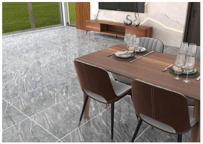 TIME | Tiles | 24 X 48 | L1-2039 | Floor Tile | Polished | Grey | AAA Quality