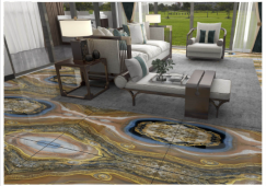 TIME | Tiles | 24 X 48 | L1-2042B | Floor Tile | Polished | Multicolour | AAA Quality