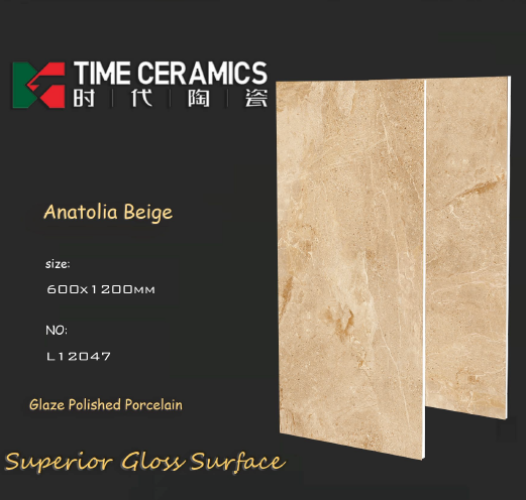 TIME | Tiles | 24 X 48 | L1-2047 | Floor Tile | Polished | Ivory | AAA Quality