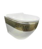 ART BASIN + COMMODE GOLDEN 056 DECORE