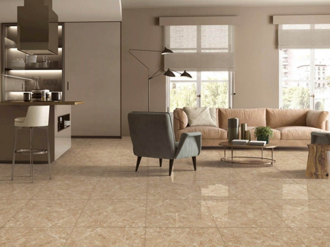 TIME | Tiles | 24 X 24 | L62036 | Floor Tile | Polished | Mustard | AAA Quality