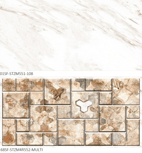 MASTER | Tiles | 18 X 36 | 01SF-STZM551-108 | Wall Tile | Matt | Ivory | SB