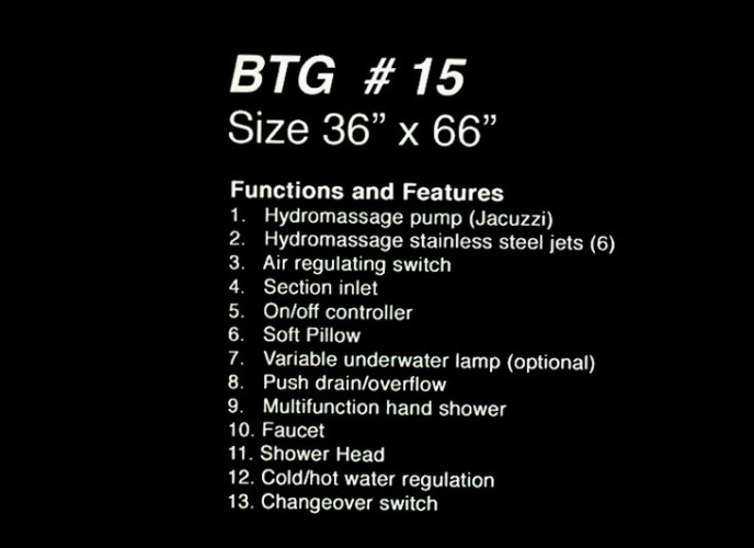 BATH TEC | Sanitary Fitting | BTG15