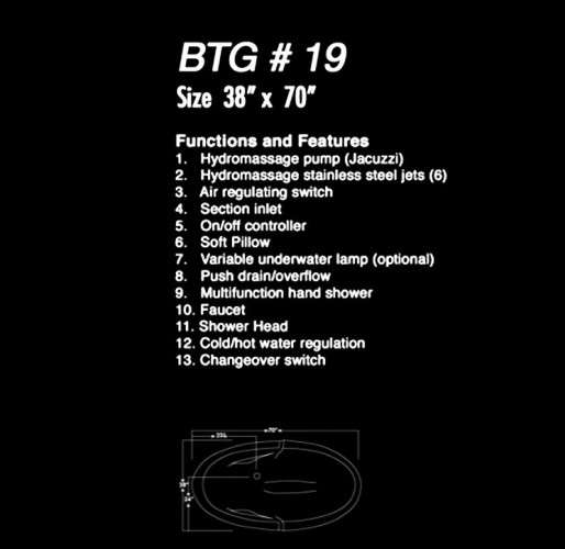 BATH TEC | Sanitary Fitting | BTG19