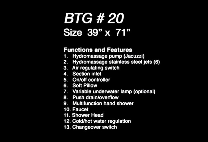 BATH TEC | Sanitary Fitting | BTG20