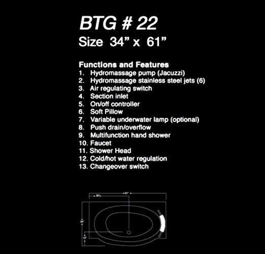 BATH TEC | Sanitary Fitting | BTG22