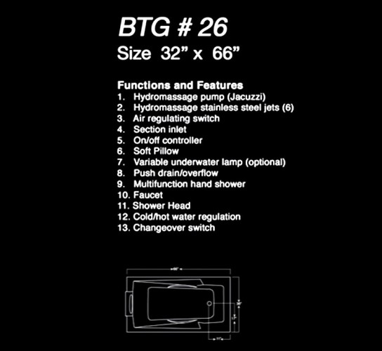 BATH TEC | Sanitary Fitting | BTG26