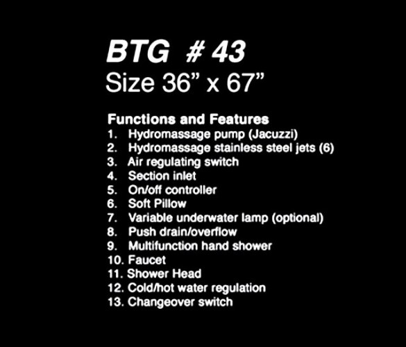 BATH TEC | Sanitary Fitting | BTG43