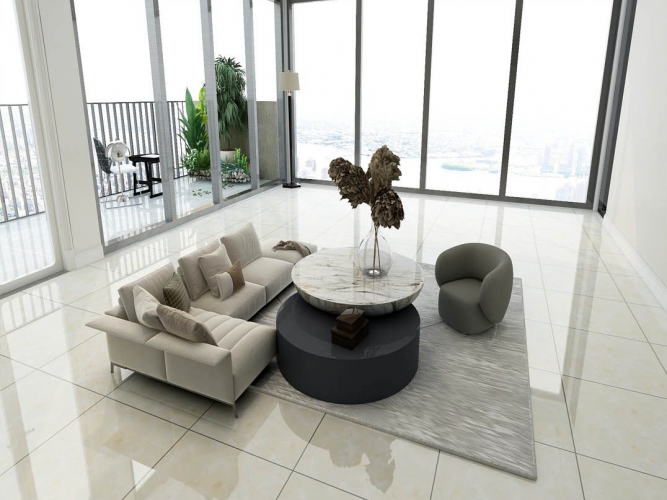 TIME | Tiles | 24 X 24 | L62048 | Floor Tile | Polished | Ivory | AAA Quality