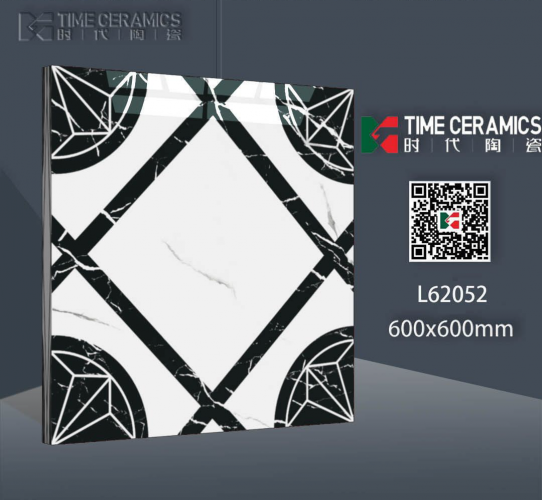 TIME | Tiles | 24 X 24 | L62052 | Floor Tile | Polished | White | AAA Quality
