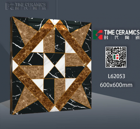 TIME | Tiles | 24 X 24 | L62053 | Floor Tile | Polished | Dark Brown | AAA Quality