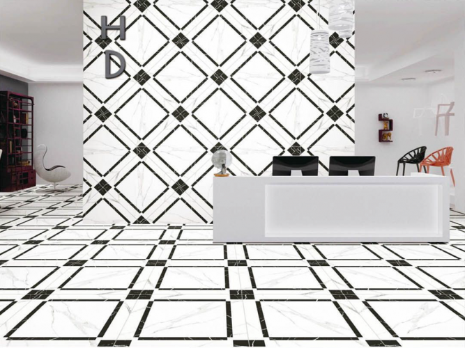 TIME | Tiles | 24 X 24 | L62055 | Floor Tile | Polished | White | AAA Quality