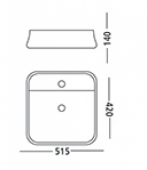 POOL | Sanitary Ware | ROUND SQUARE VANITY BLOW