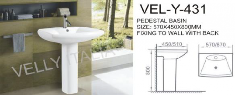 VELLY ITALIA | Sanitary Ware | VEL-Y431