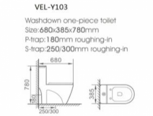 VELLY ITALIA | Sanitary Ware | VEL-Y103 (4'')